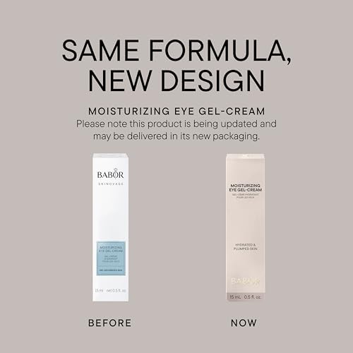 BABOR SKINOVAGE Moisturizing Eye Gel-Cream for Dry Skin, Moisturizing Eye Cream, Eye Care with Anti-Age Effect, Vegan Formula, 15 ml