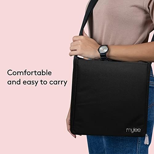 MYLEE Gel Polish Carry Case – Nail Polish Storage Organiser, Holds 84 Nail Polish Bottles, 3X Removable Trays, Travel Friendly Bag, Nail Technician Case, Foam Insert, Professional & Home Use
