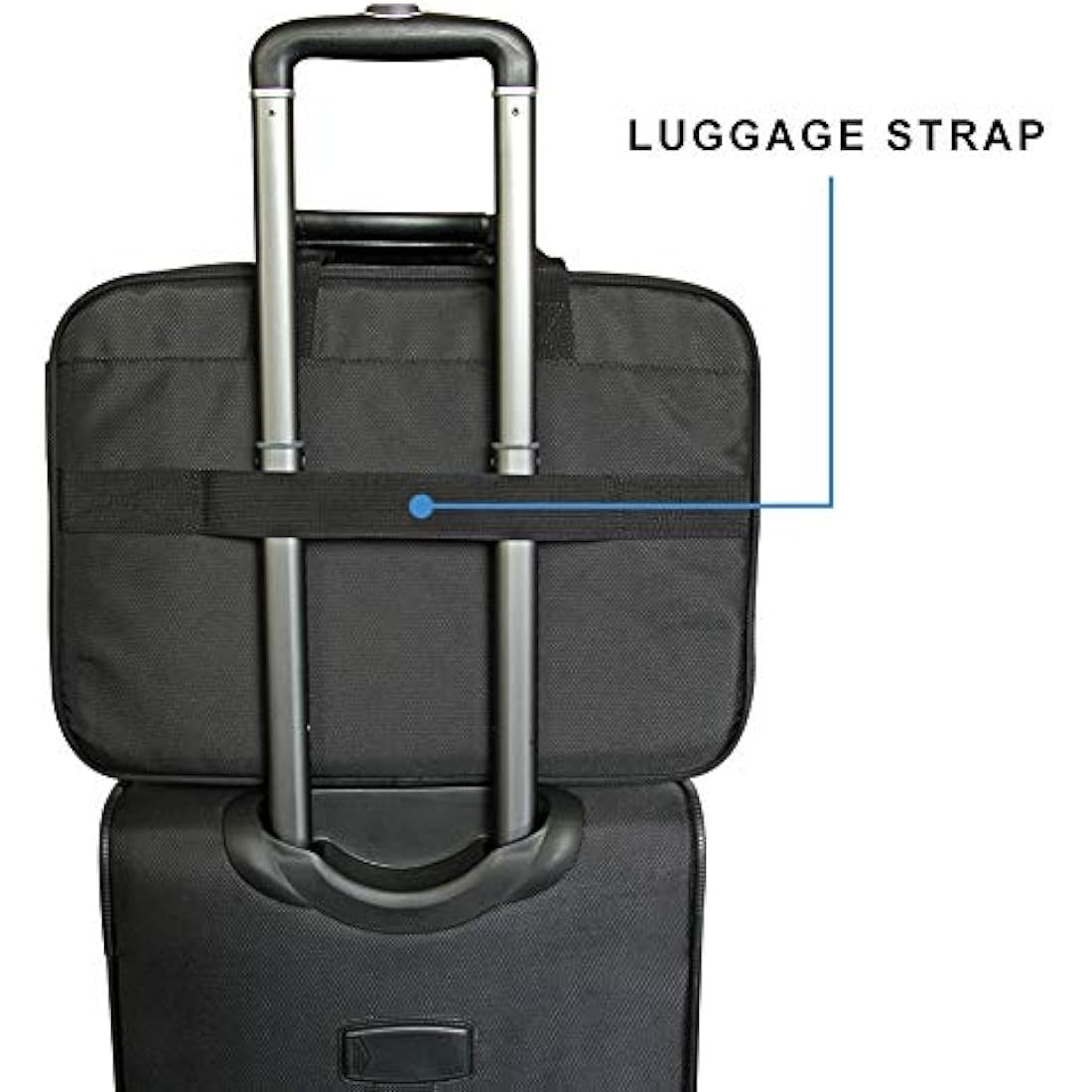 KROSER Laptop Bag XXL Laptop Briefcase Fits Up To 18 Inch Laptop Water-Repellent Light Weight Gaming Computer Bag Shoulder Bag Expandable Capacity For Travel/Business/School/Men-Black