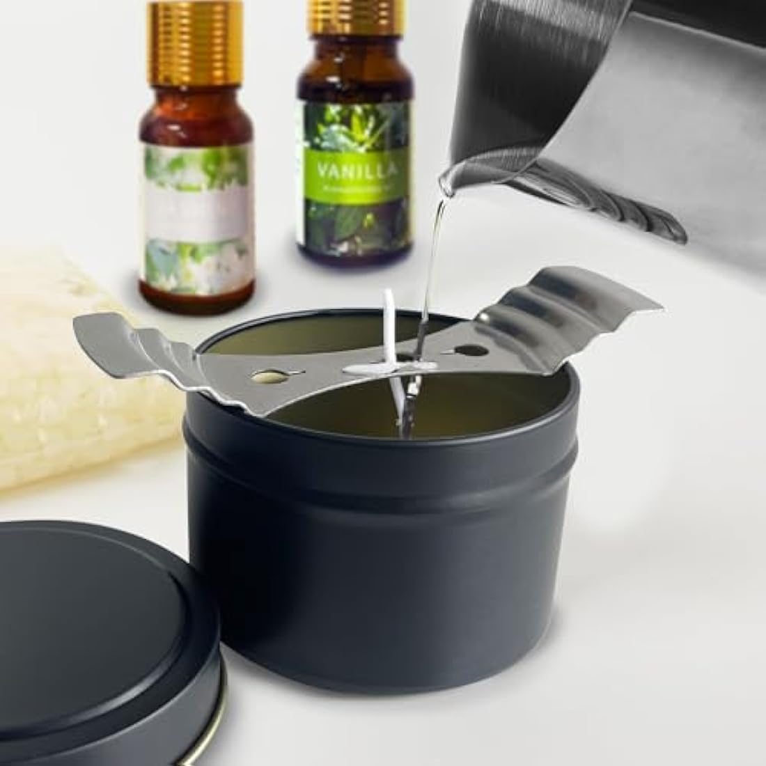 VUSIBA Candle Making Kit with Wax Melter,Soy Wax for Candle Making, DIY Scented Candle Kit for Adult Beginner,Make Your Own Candles