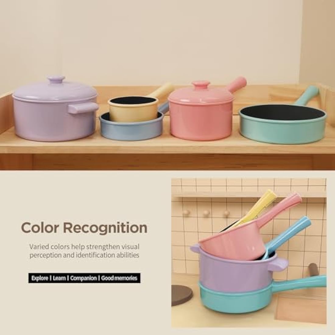 GILOBABY Kitchen Pretend Toy, Role Play Cutting Fruit Food Toy & Cookware Pot & Pan Set, Educational Gift Toy for Kid Girl Boy Toddler Age 3,4,5,6,7,8, Cooking Utensil Vegetable Toy for Children
