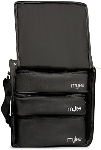 MYLEE Gel Polish Carry Case – Nail Polish Storage Organiser, Holds 84 Nail Polish Bottles, 3X Removable Trays, Travel Friendly Bag, Nail Technician Case, Foam Insert, Professional & Home Use