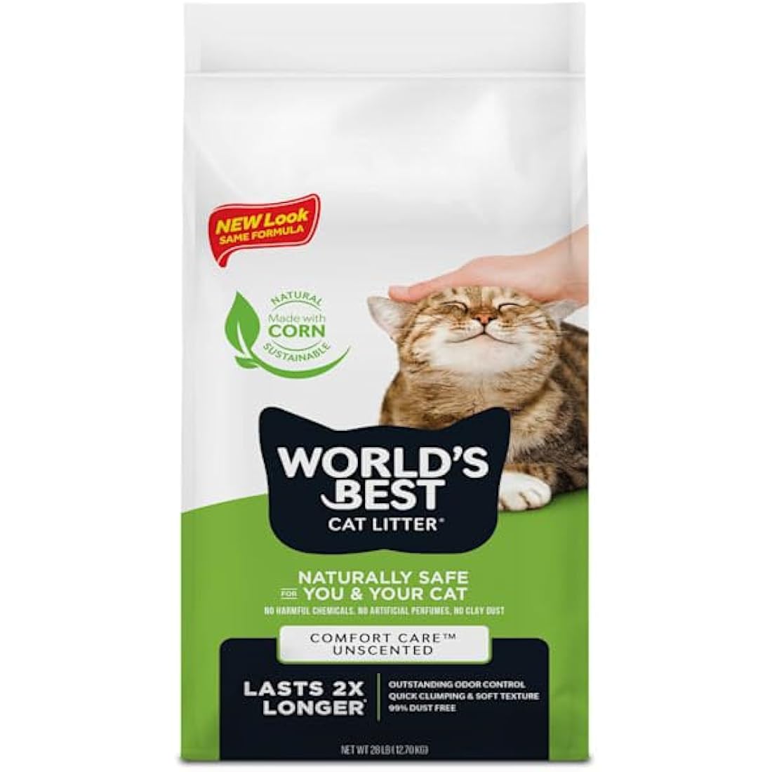 World's Best Cat Litter 28lb Original Comfort Care Unscented, 12.7 kg