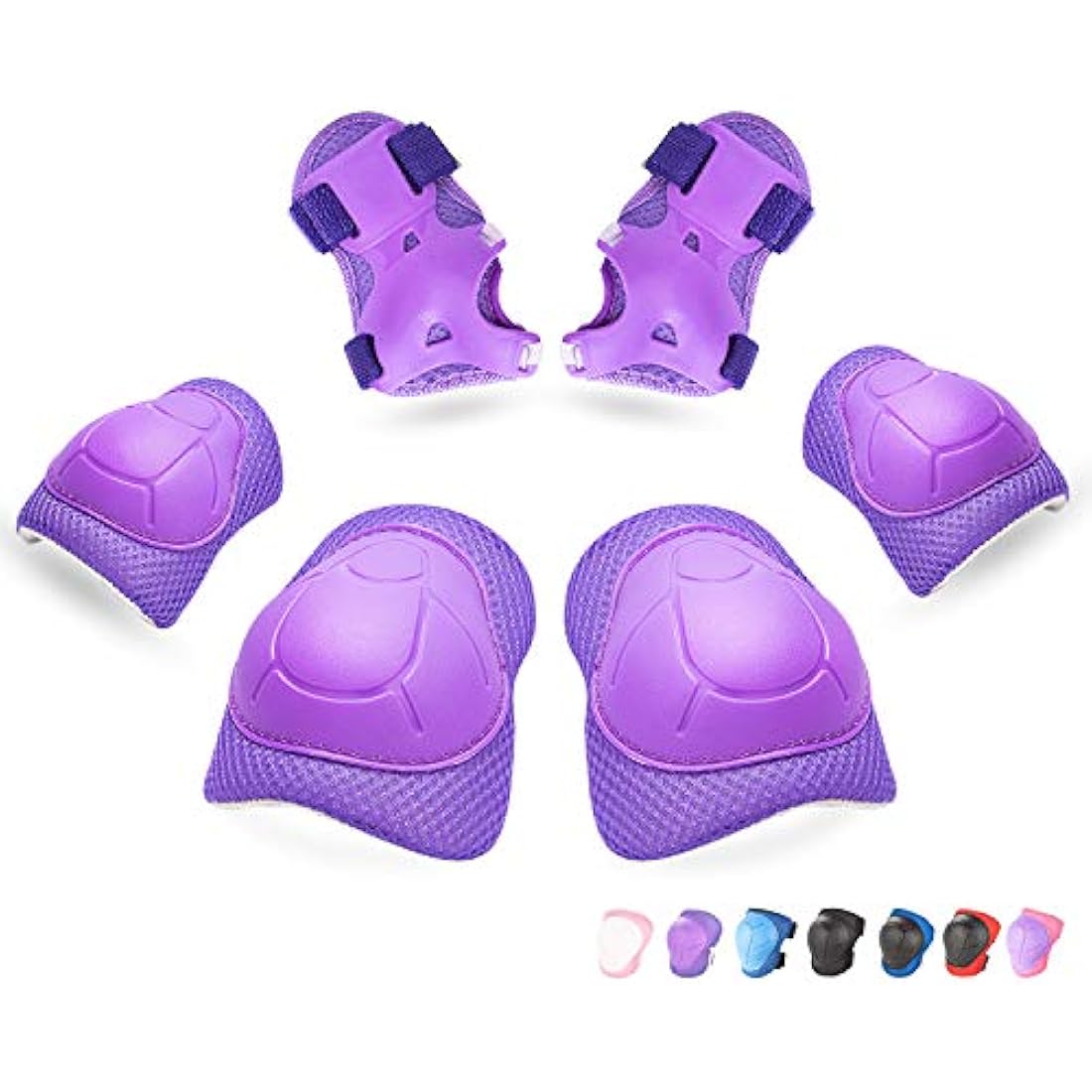 RUNDONG Kids/Youth Knee Pads Elbow Pads Wrist Guards 3 in 1 Protective Gear Set for Child Roller Skates, Cycling, Inline Skating, Scooter Skateboard, BMX Bike, Riding, and Multiple Outdoor Sports