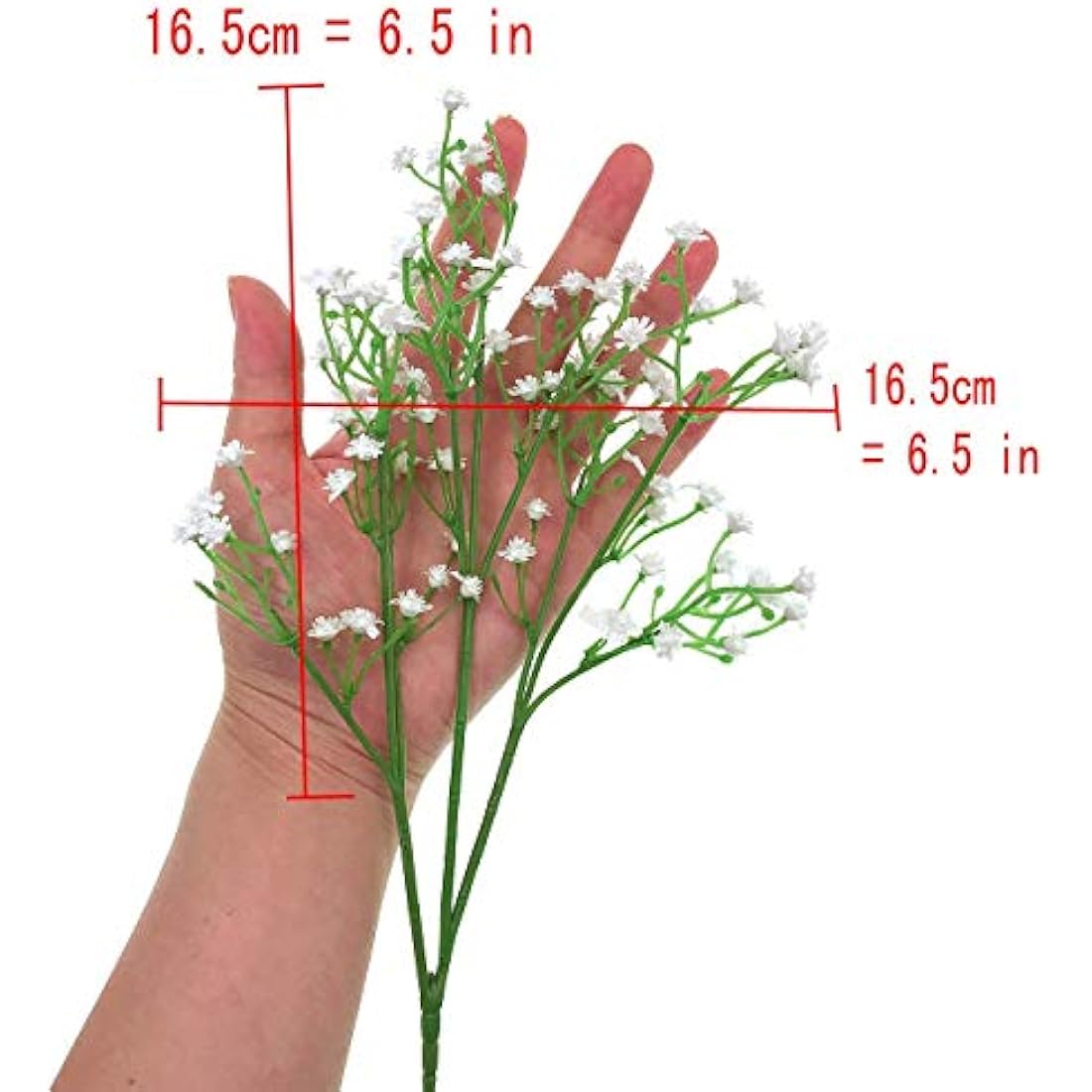 JZK 9 x Stems 27 branches of white baby’s breath artificial flowers fake gypsophila flower bouquets wedding decorations table centerpiece decor