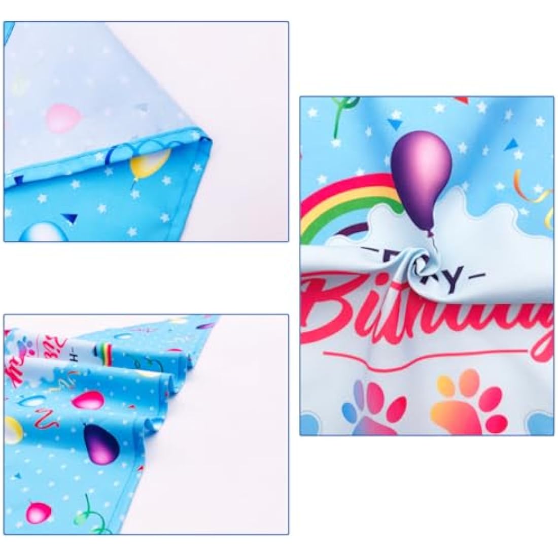 BIPY Blue Dog 1st Birthday Hat Bandana Banner for Boys Small Medium Dogs Cats Soft Bibs Doggy Party Grooming Supplies Celebration Birthday Bandana Set Costumes Headwear