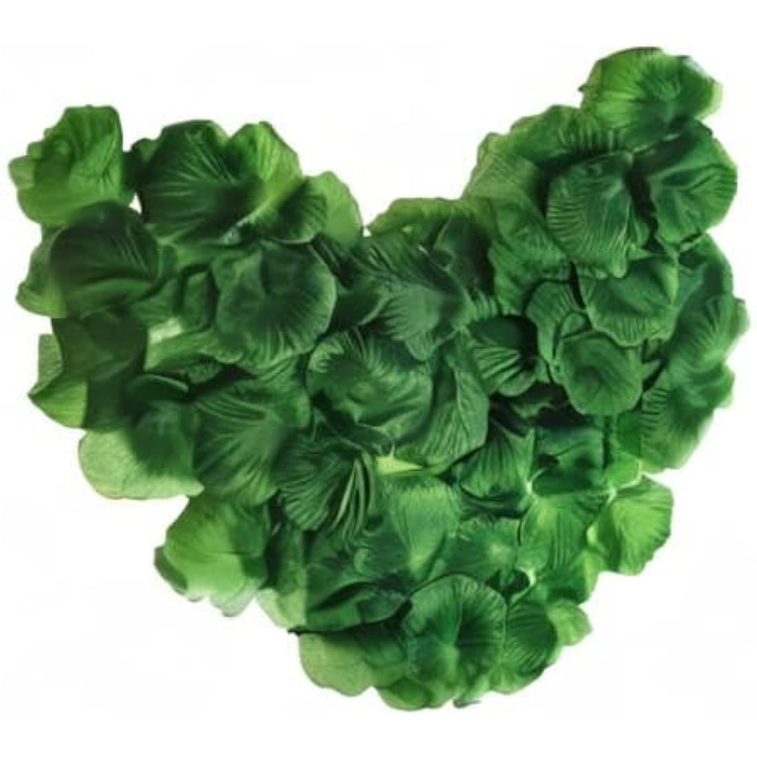 SamHeng 1000Pcs Rose Petals Artificial Silk Petals for Wedding Party Valentine's Day Romantic Decorations Confetti Table Fake Flowers Roses Petals Dark Green