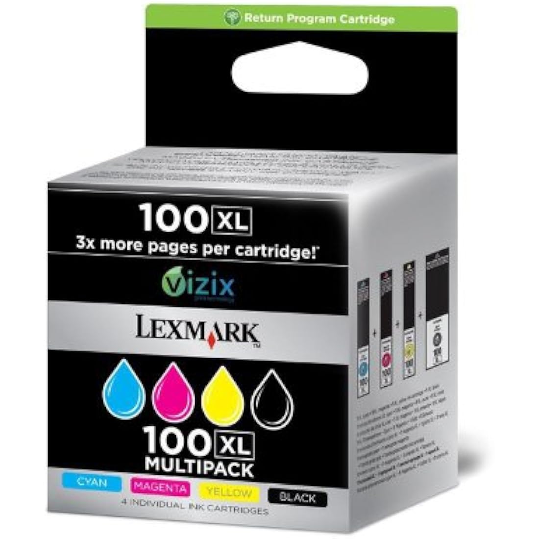 Lexmark 14N1921E Inkjet Cartridge for PRO905 - Cyan/Magenta/Yellow/Black (Pack of 4)