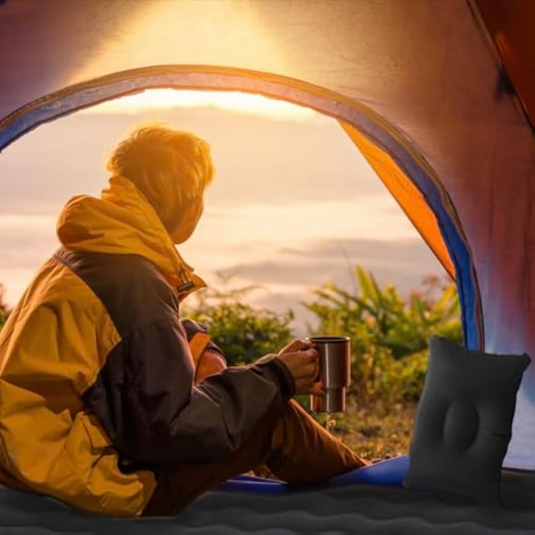 Geterral Car Bed,Inflatable Car Mattress,Car Sleeping Beds,Car Sleeping Bed for Camping, Hiking, Traveling
