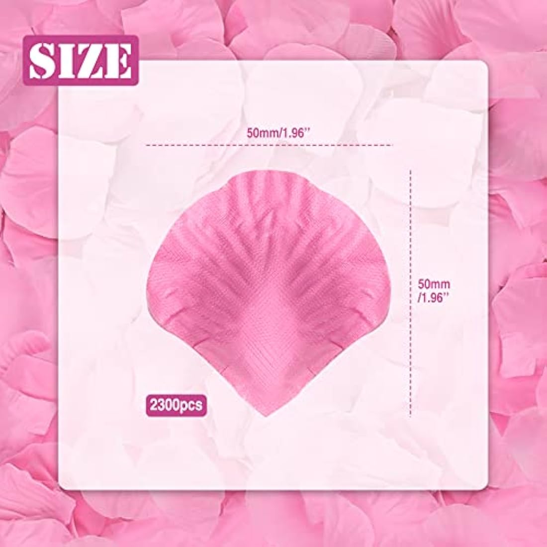 DONQL 2300PCS Pink Rose Petals Decoration, Artificial Silk Flowers Petals, Fake Roses Petals for Bed Bedroom Wedding, Red Rose Petals Romantic Valentines Birthday Party Decorations (Pink)