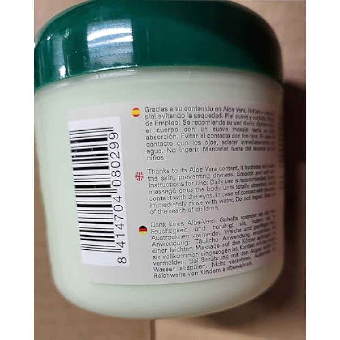 TABAIBA Tabaibaloe Premium Face and Body Cream, Aloe Vera, 1200 millilitre x 4 Units