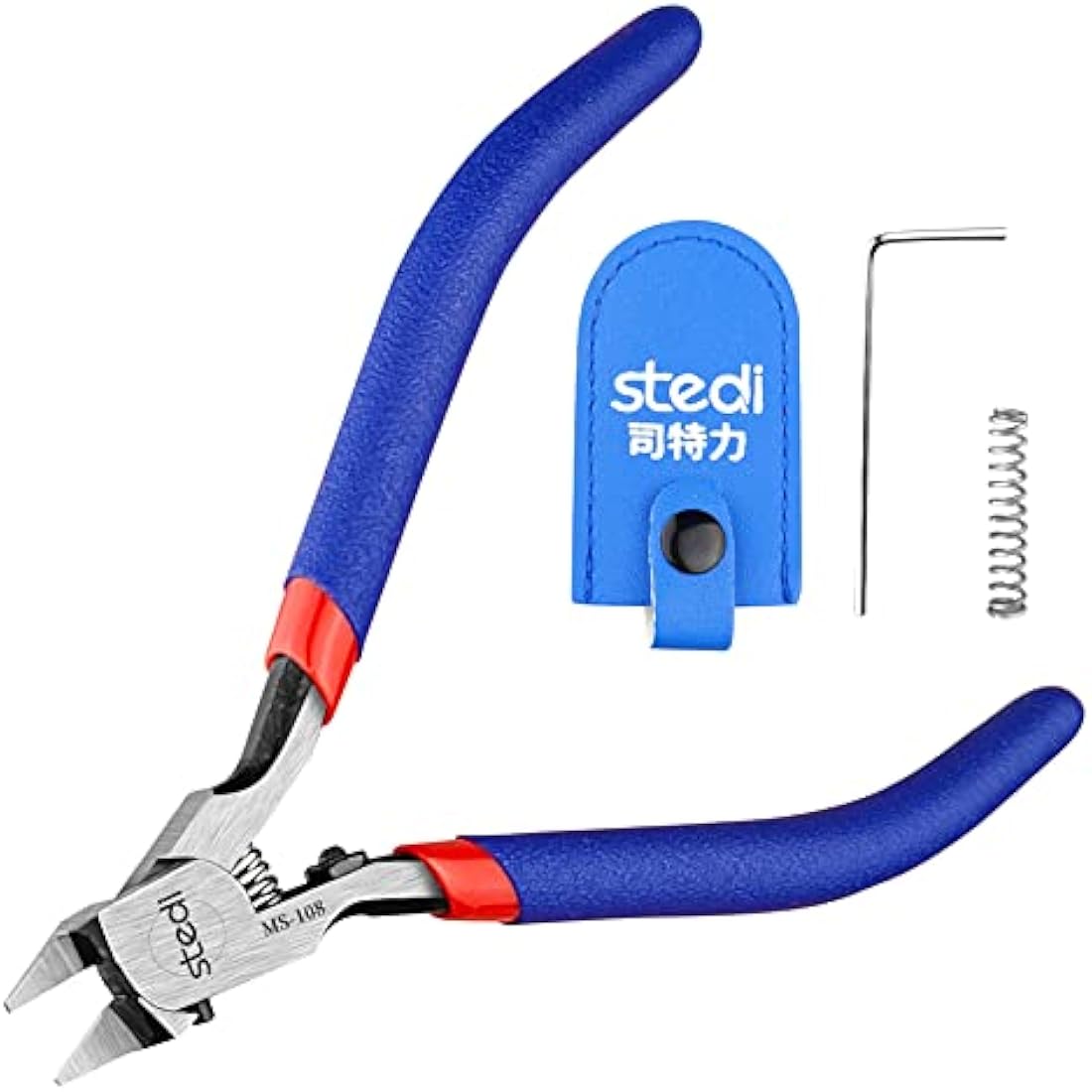 stedi 5-inch Model Nipper, with Ultra-Thin Single-Edge and Blade Case Plastic Model Tools for Gundam Repairing Plastic Model and Fixing, Blue…