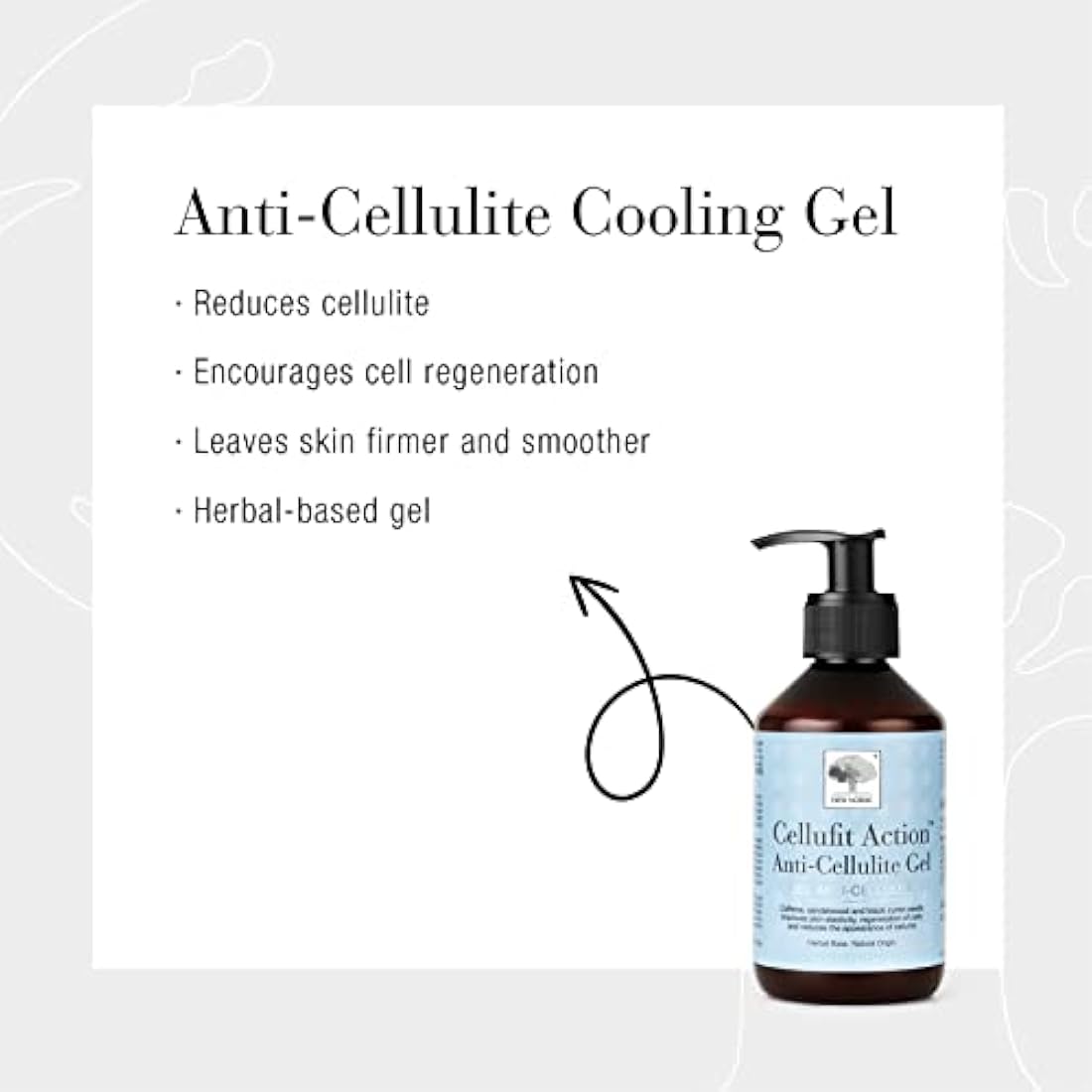 New Nordic Cellufit Action Anti-Cellulite Gel - Reduce Cellulite Appearance & Enhance Skin Elasticity & Smoothness - 250ml