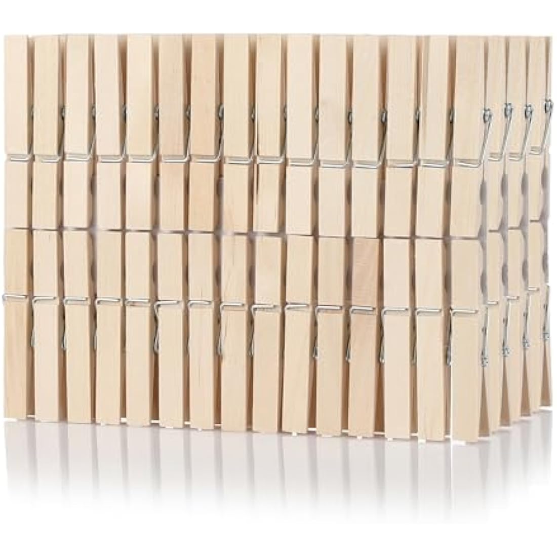 Vaily Wooden Clothes pegs - Strong Pegs with firm grip for laundry, washing line, handicrafts and decoration- Indoor and Outdoor Use - 120 pieces
