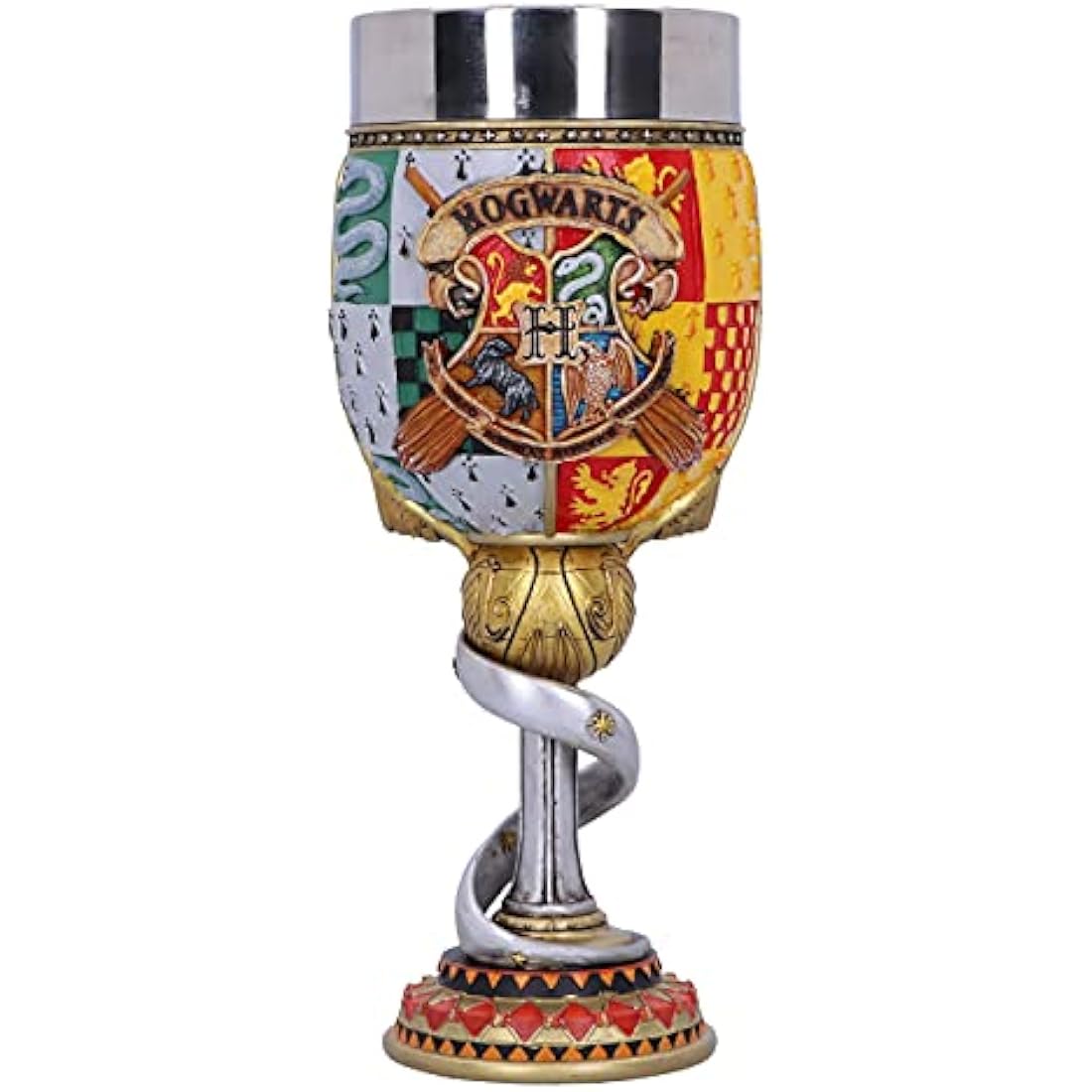 Nemesis Now Harry Potter Collectible Goblet, Resin, Yellow, 19.5cm