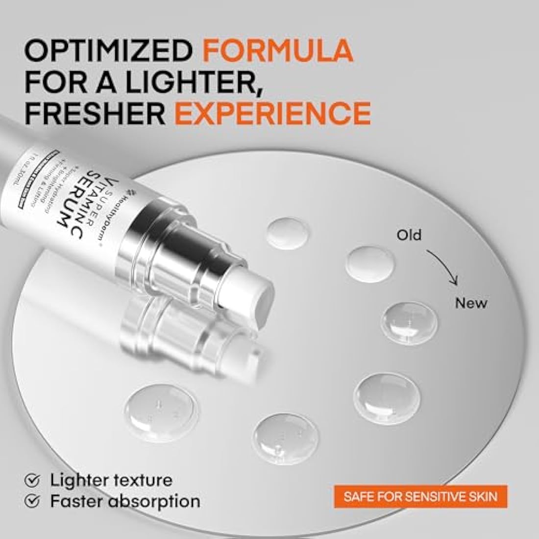 Women's Super Vitamin Face Serum: Anti Aging Facial Skin Care with Hyaluronic Acid, Niacinamide, Peptides, Vit C, E- Face Cream for Mature Women Over 70 60 50
