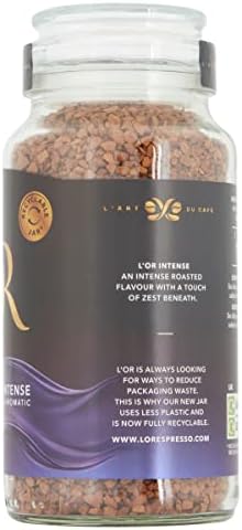 L'OR Intense Instant Coffee 150g (Pack of 6 Jars, Total 900g)