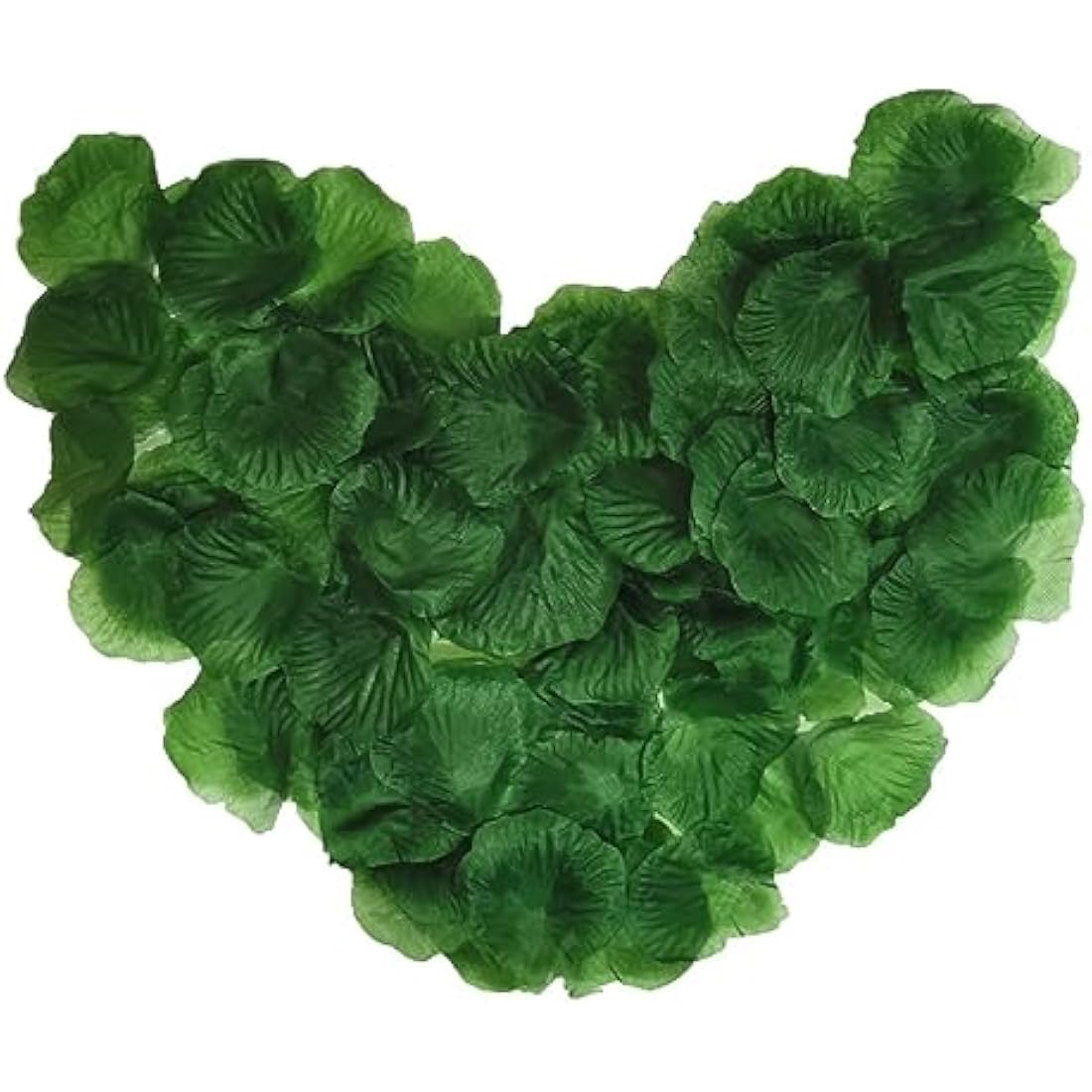 SamHeng 1000Pcs Rose Petals Artificial Silk Petals for Wedding Party Valentine's Day Romantic Decorations Confetti Table Fake Flowers Roses Petals Dark Green