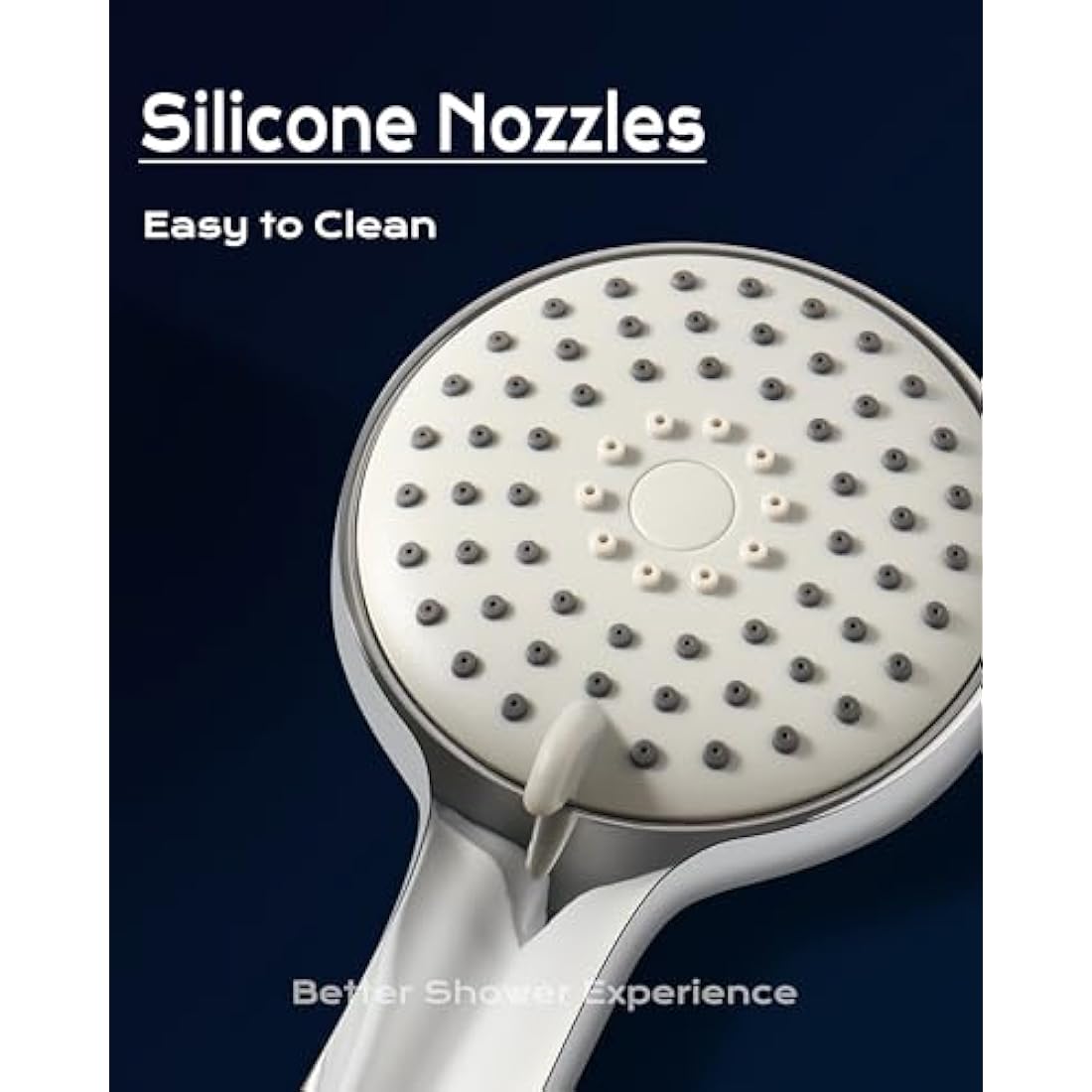 SAMODRA Shower Head,Low Water Pressure Boosting Handheld Shower Head High Pressure Water Saving 3 Powerful Spray Settings for Bathroom – Chrome