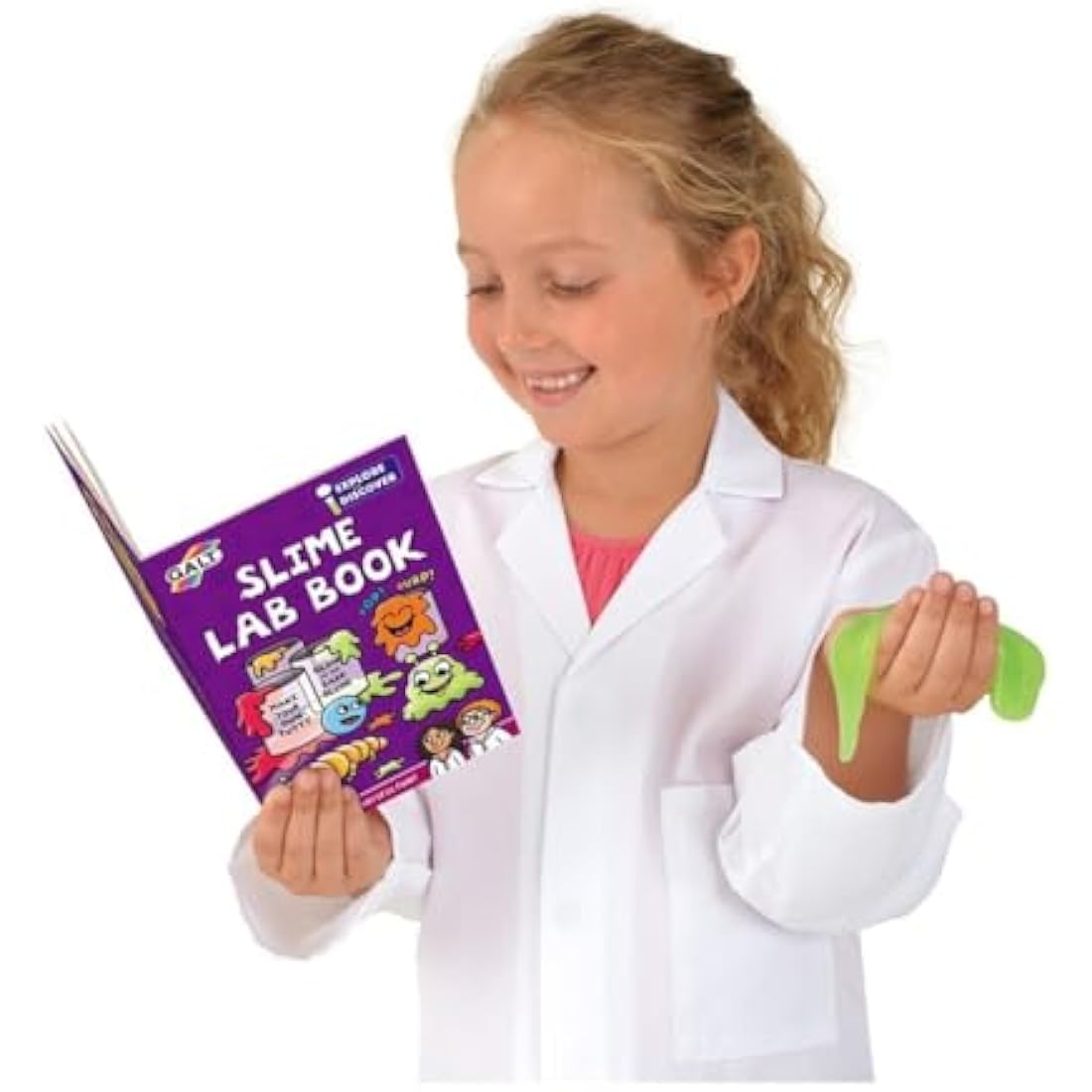 Galt Slime Lab -Explore and Discover STEM Craft and Science Set for Kids -Childrens Slime Making Kit for Boys and Girls -Includes 7 Fun Experiments, Lab Book and Step by Step Guide - Ages 5 Years Plus