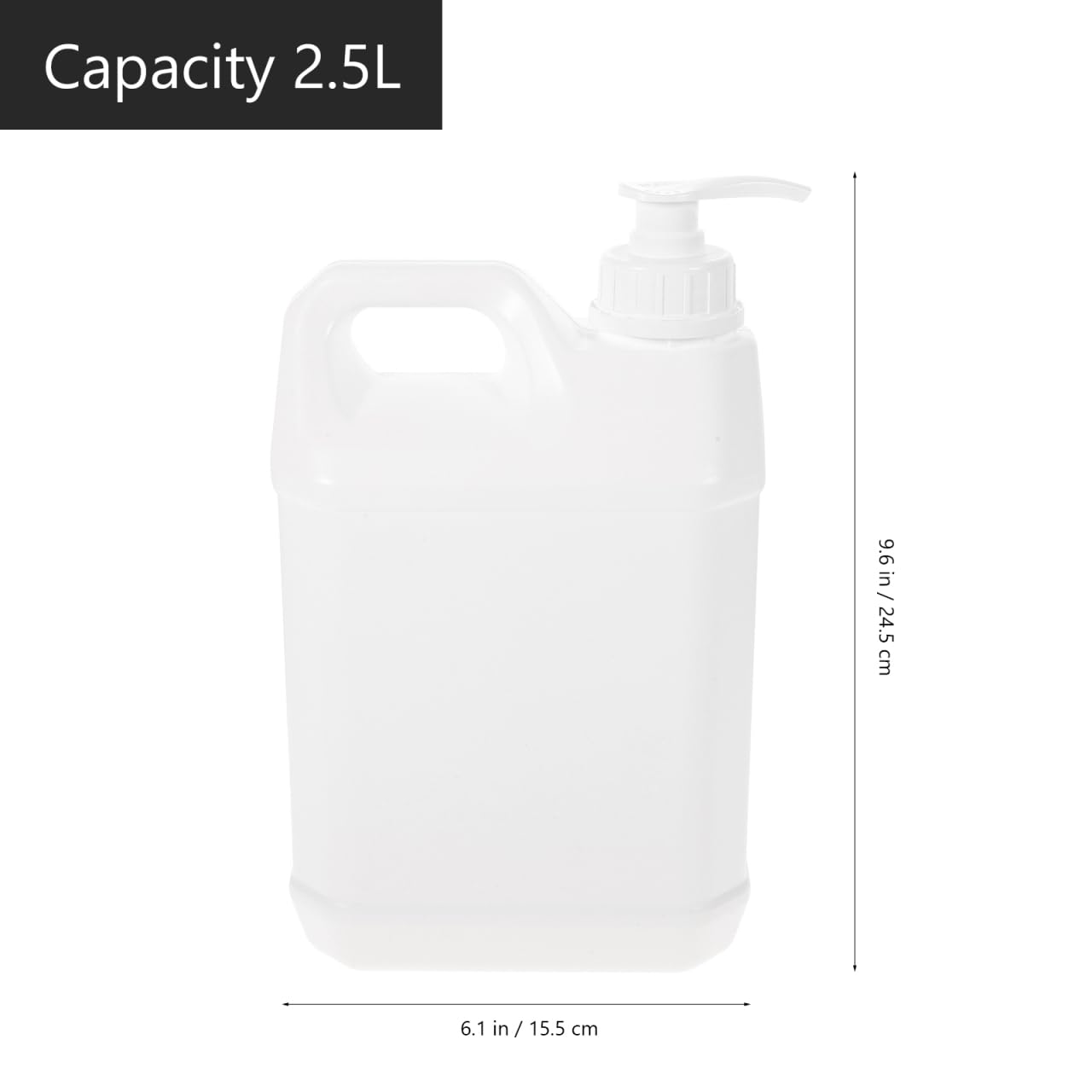 EXCEART 5L Pump Bottle Refillable Dispensing Container with Wide Opening and Anti-Leak Seal for Lotion Soap Sterilization Liquid Storage Easy Press