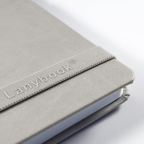Lanybook ProDS Notebook Large Beige Squared with Practical Closure Band 192 Pages