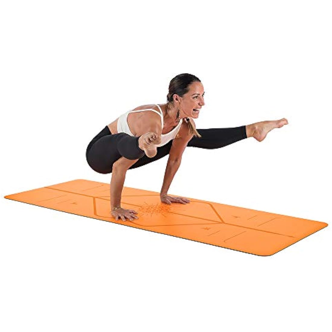 Liforme Special Yoga Mat - Patented Alignment System, Warrior-like Grip, Non-slip, Eco-friendly and Biodegradable, sweat-resistant, Long, Wide and Thick, 4.2mm thick mat for comfort