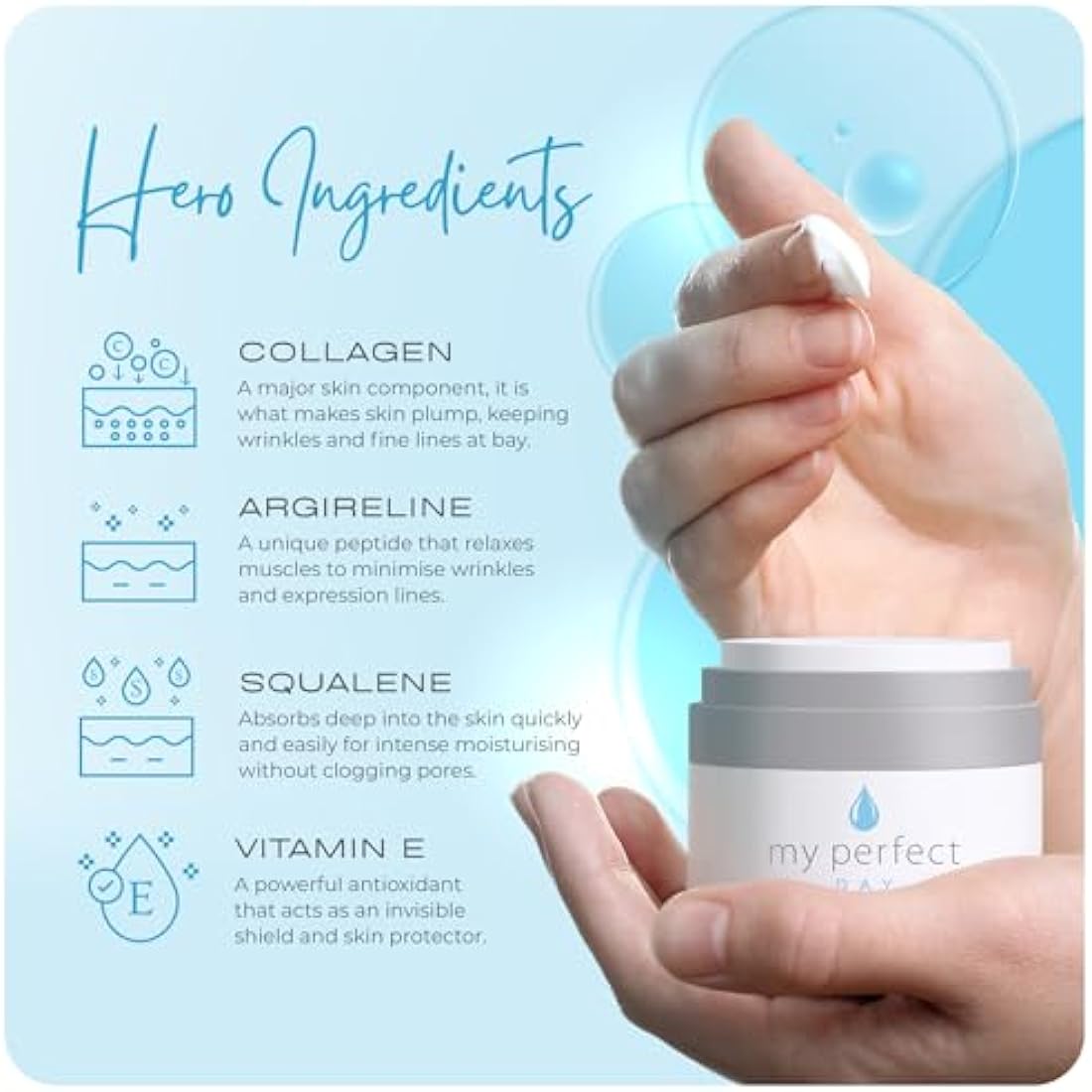 My Perfect Day, Penny Lane, 50ml Light and Refreshing Face Day Cream/Moisturiser, Instant Results, Anti-Ageing. 3 Month Supply, As Seen on TV.