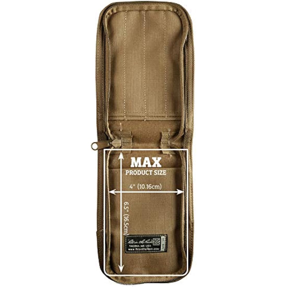 Rite In The Rain Pocket Notebook Cover Brown Heavey Duty Cordura Fabric Rugged Zip closure 4 pen Pockets fits 4 Inchx 6 Inchnotebook R 146, 946, 946T & 746