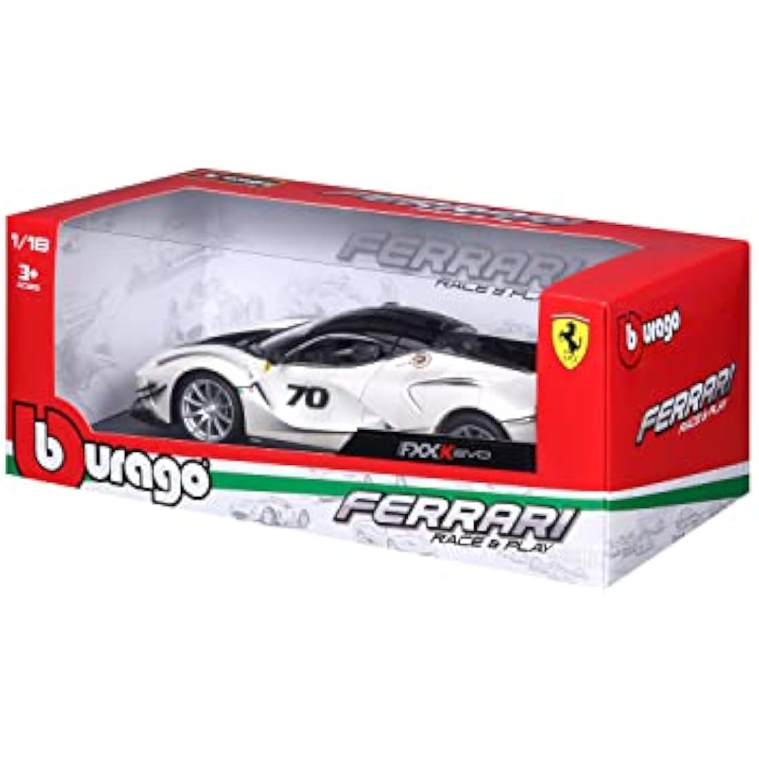 Bburago 1:18 RACE AND PLAY FERRARI FXX K EVOLUZIONE