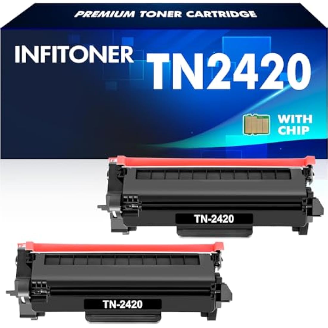 TN2420 Toner Cartridge for Brother HL-L2350DW Toner TN-2420 TN2410 TN-2410 MFC-L2710DW MFC-L2710DN HL L2350DW HL-L2310D DCP-L2530DW MFC-L2750DW DCP-L2510D MFC-L2730DW DCP-L2550DN HL-L2375DW Ink 2-Pack
