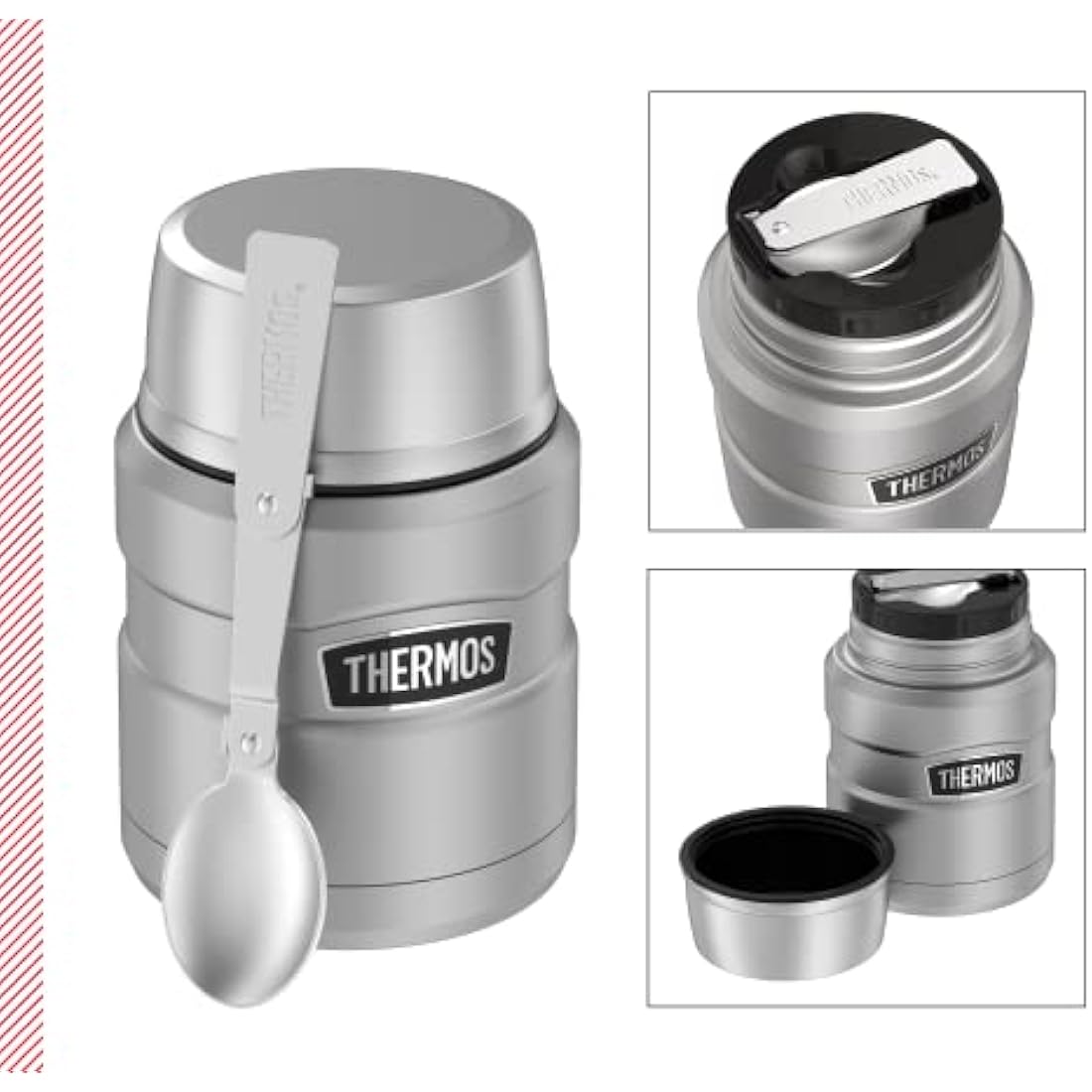 Stainless King Food Jar 0,47l Matte Stainless Steel