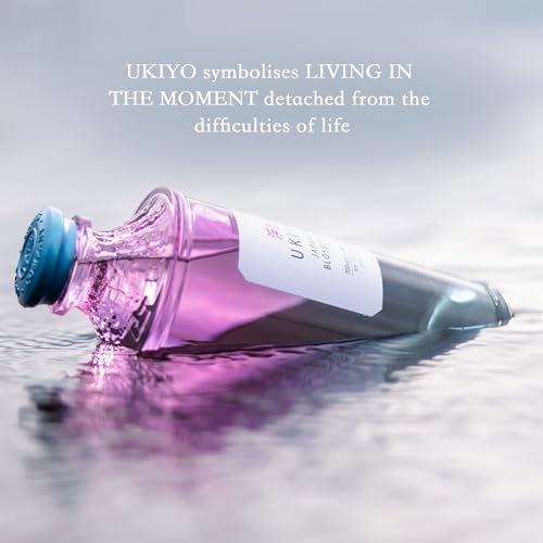 UKIYO Blossom | Japanese | Craft | Gin | Floral | Cherry Blossom, Yuzu and Sakura | Distilled with 5 native Japanese botanicals | 40% ABV | 70 cl