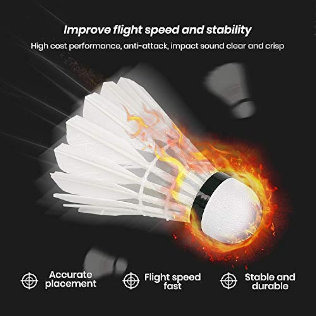 Nalax Badminton Birdie,12-Pack Professional Duck Feather Badminton Shuttlecocks Feather Ball With Great Durability Stability and Balance,Suitable for Professional Training Or Family Outdoor Sports