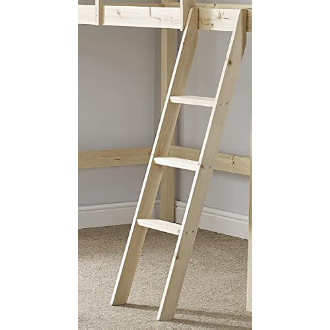 Pine Bunkbed Ladder - Bunk Bed Slanted Ladder Solid Pine