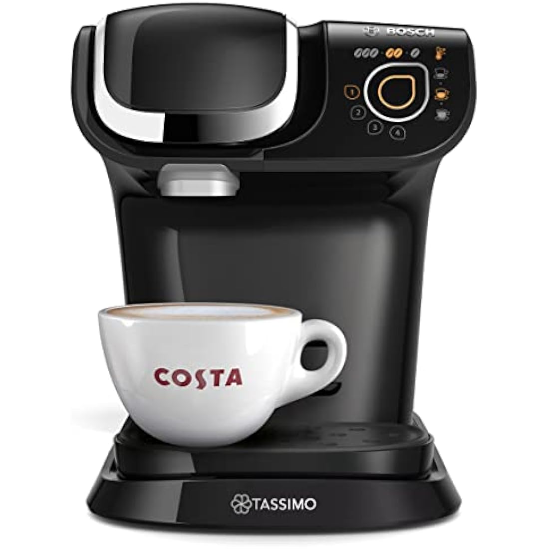 TASSIMO Bosch My Way 2 TAS6502GB Coffee Machine, 1500 Watt, 1.3 Litre - Black