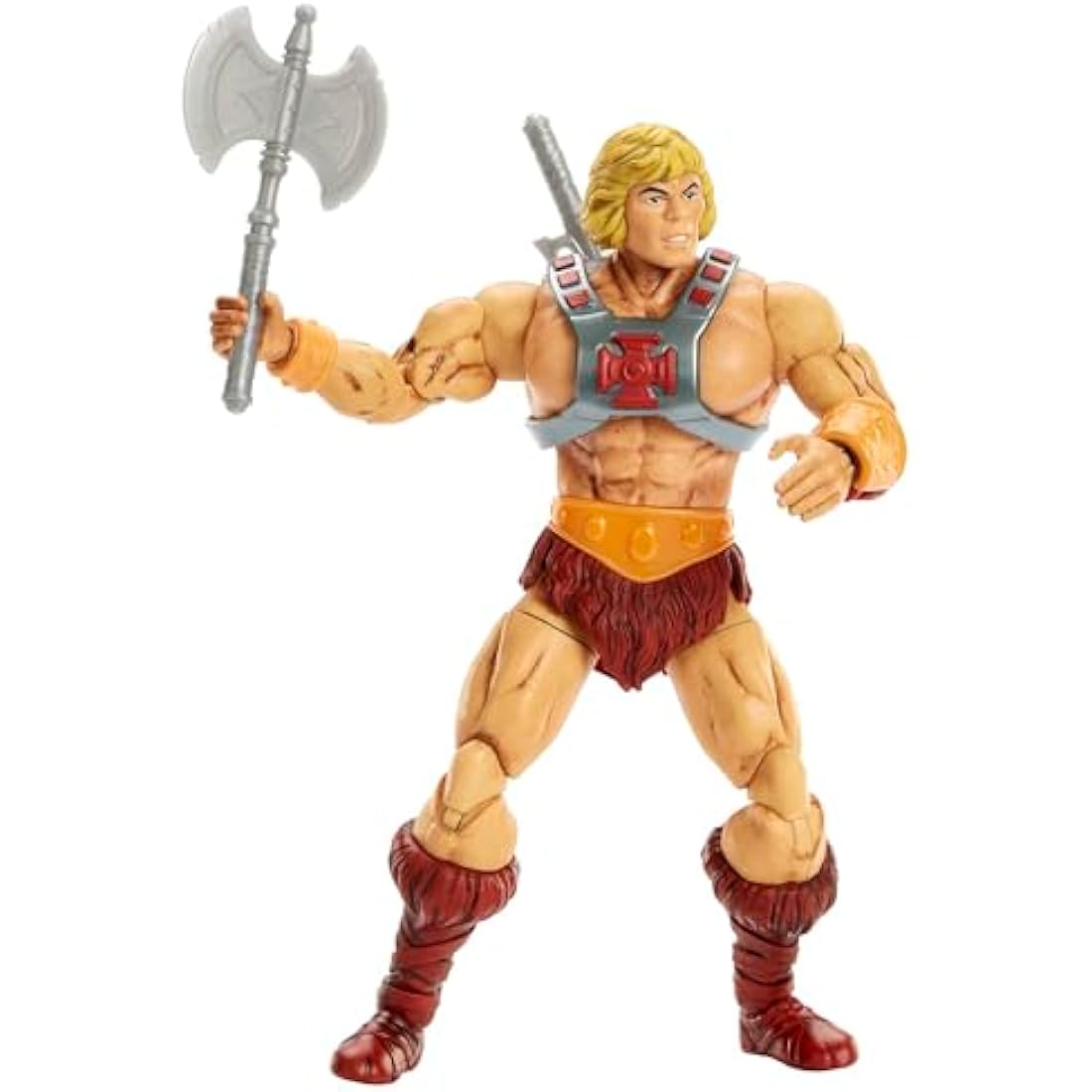 Masters of the Universe Masterverse 40th Anniversary Figure He-Man Action Figure with Accessories, 7-inch MOTU Collectible Gift
