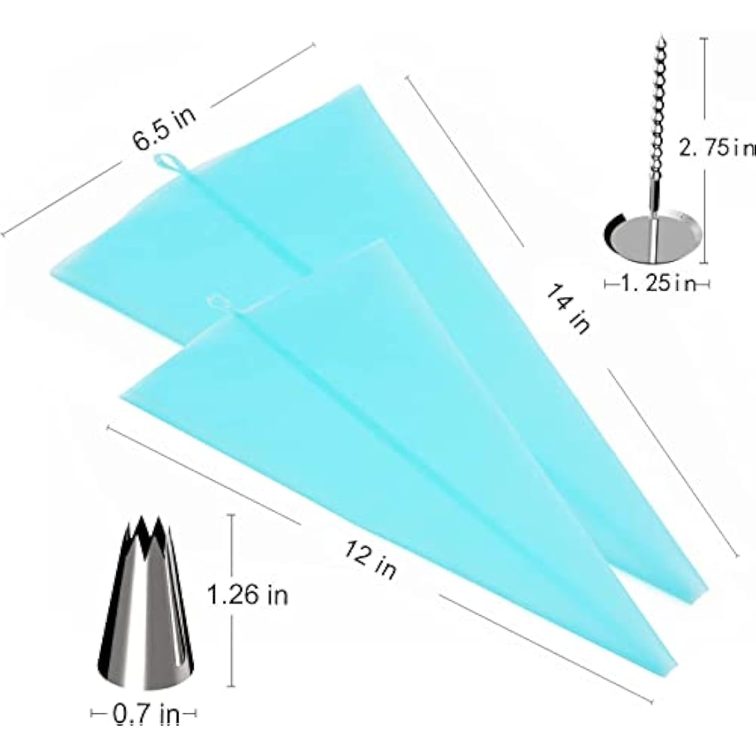 Yizish Cake Turntable Aluminum Alloy & Piping Bags and Nozzles Set, Rotating Cake Stand Decorating Kits with Stainless Steel Cake Spatulas and Scrapers for Baking, Pastries and Cupcakes (39pcs)