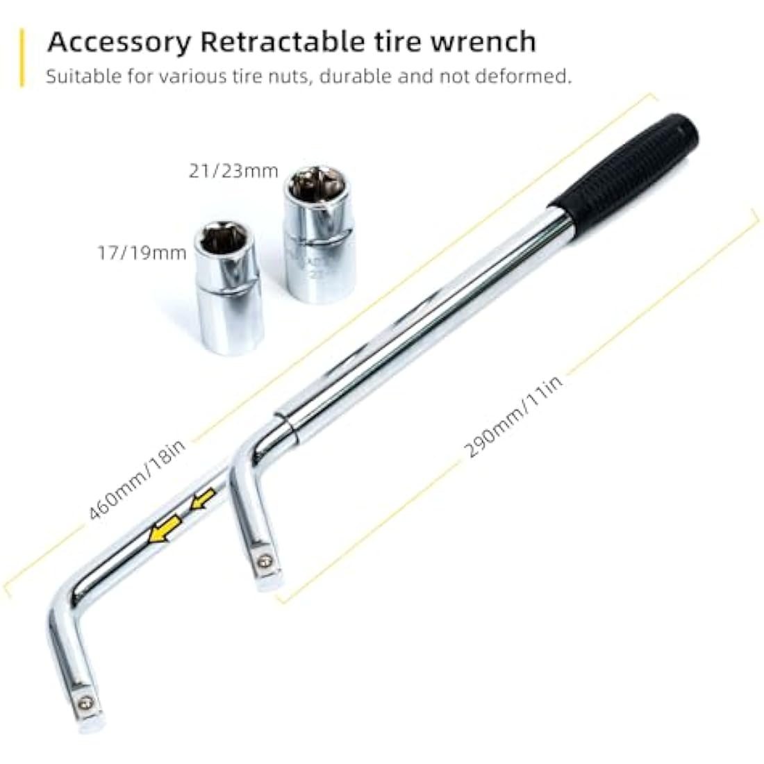 LEADSTAND Scissor Jack is 2tons, It Can Be Used With Electric Drill, Suitable for Cars and SUV Universal Car Emergency Kit with Lug Wrench (Scissor Jack + Lug Wrench + glove(2Ton))