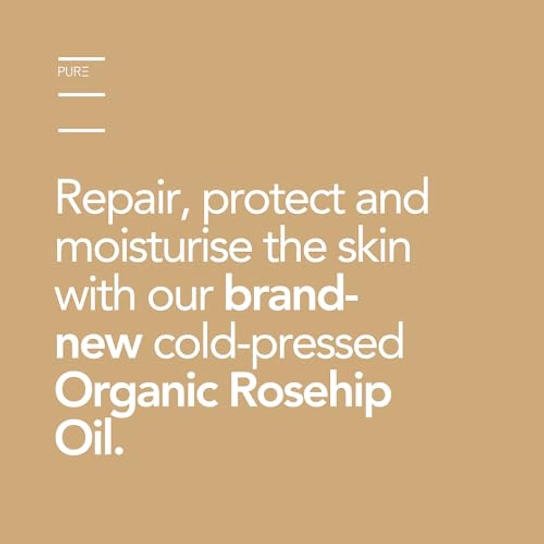 Organic Cold-Pressed Rosehip Face & Body Oil by PURE Spa Skincare - 30ml - 100% Pure, Natural & Vegan - Anti-Ageing, Smoothing, Nourishing, Rejuvenating - For All Skin Types and Fine Lines & Scars