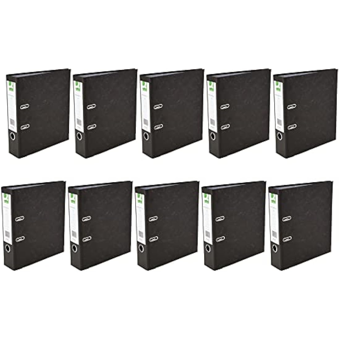 Q-Connect Lever Arch File A4 Black (10 Pack) KF20001