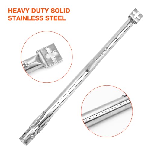 onlyfire 4pcs Universal Stainless Steel Gas Grill Burner Tube Replacement, Extendable from 36 cm to 50cm, Diameter 12 mm