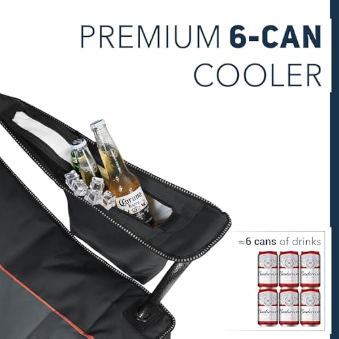 OVERMONT 204kg Oversized Camping Folding Chair for Adults with Cooler Bag & Carry Bag-Heavy Duty Lawn Chair with Cup Holder Support 450 LBS with High Back Comfy for Garden Picnic Beach