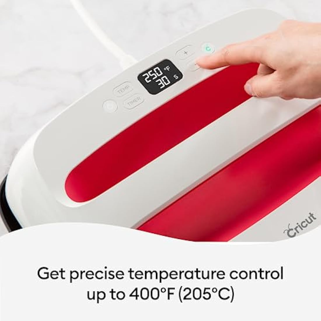 Cricut EasyPress 2 | 30 cm x 25 cm (12" x 10") Heat Plate | Heat Press for Iron On Vinyl (HTV), Infusible Ink and Sublimation | Heats up to 205°C (400°F) | Raspberry