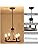 ASHUAQI Black Chandelier, 4 Lights Chandeliers Ceiling Light, Rustic Farmhouse Wagon Wheel Chandelier, Industrial Pendant Light Fitting Ceiling Lights for Living Room Dining Room Kitchen Bedroom Hall