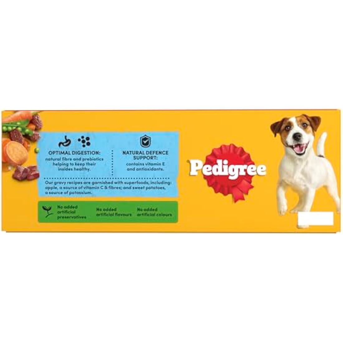 Pedigree Adult Dog Wet Food Pouch Mixed Selection in Gravy, 40x100g