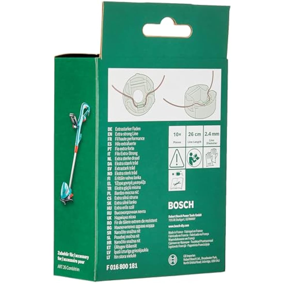 Bosch F016800181 Extra-strong Thread 26cm (10 pack) for 26 Combitrim