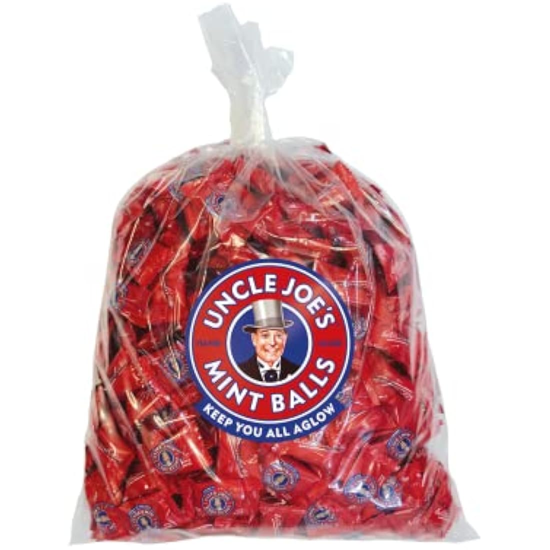 Uncle Joe's | Mint Balls | 2kg Bulk Bag | Traditional Mint Balls made using the same recipe from 1898 | Natural Ingredients | Free From Artificial Colors and Flavours