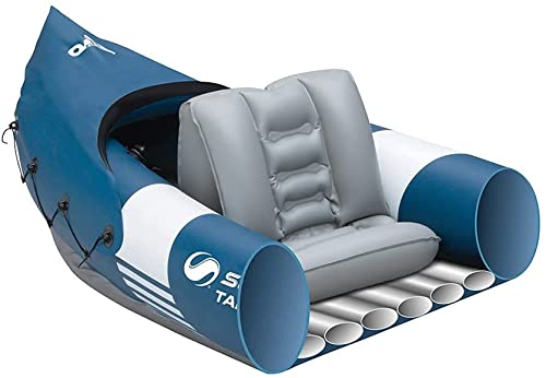 Sevylor Tahaa Kayak Incl. Paddle, Inflatable Canoe for 2 persons, Inflatable Boat, Paddle Boat with Robust PVC Shell, Straps for Fastening Luggage,