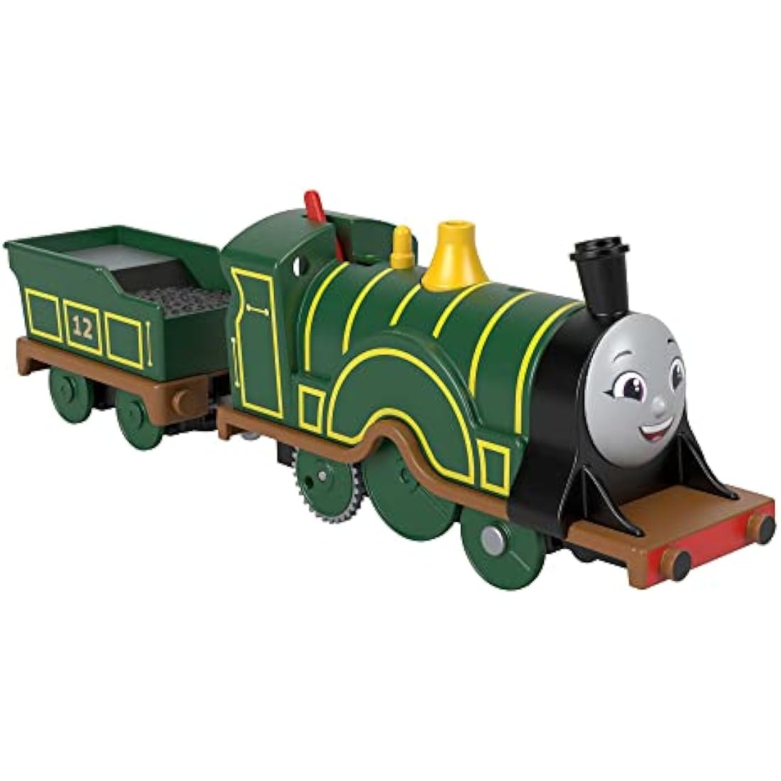Thomas & Friends Motorized Toy Train Emily Battery-Powered Engine with Tender for Pretend Play Preschool Kids Ages 3+ Years, HHN41